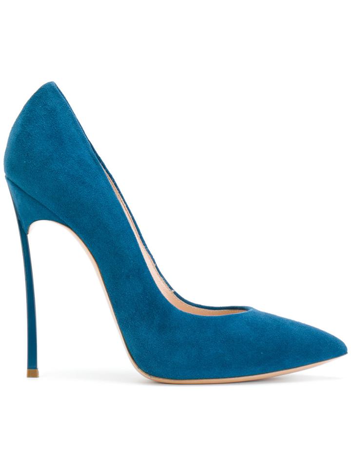 Casadei Stiletto Pointed Pumps - Blue