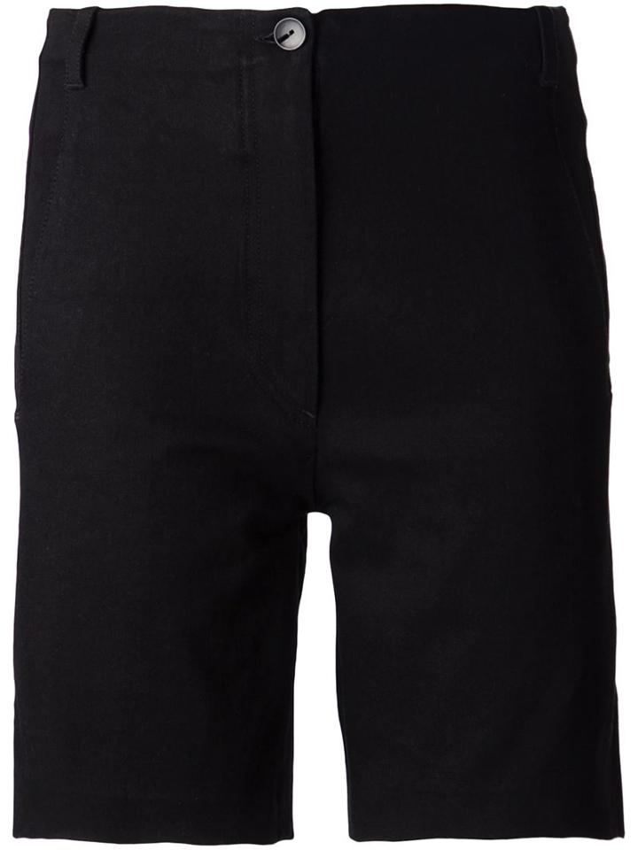 Y / Project High Waist Denim Shorts