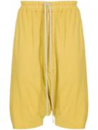 Rick Owens Drkshdw Drop Crotch Shorts - Yellow & Orange