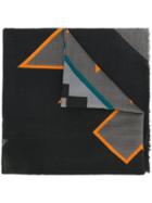 Marcelo Burlon County Of Milan 'chapelco' Scarf, Men's, Black, Wool