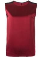 Haider Ackermann Satin Tank Top, Women's, Size: 40, Red, Acetate/rayon