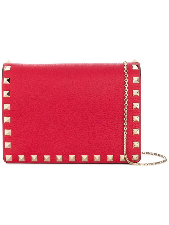 Valentino Valentino Garavani Mini Rockstud Clutch - Red