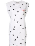 Être Cécile All-over Dogs Tank Top - White