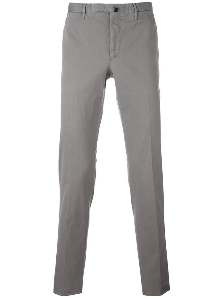 Incotex Slim Chino Trousers - Grey