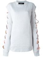 Filles A Papa 'loyd' Oversized Sweatshirt, Women's, Size: 0, Grey, Cotton
