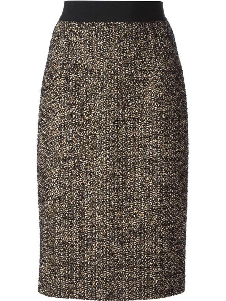 Giambattista Valli Tweed Sight Midi Skirt