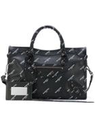 Balenciaga Classic City All Over Small Tote - Black
