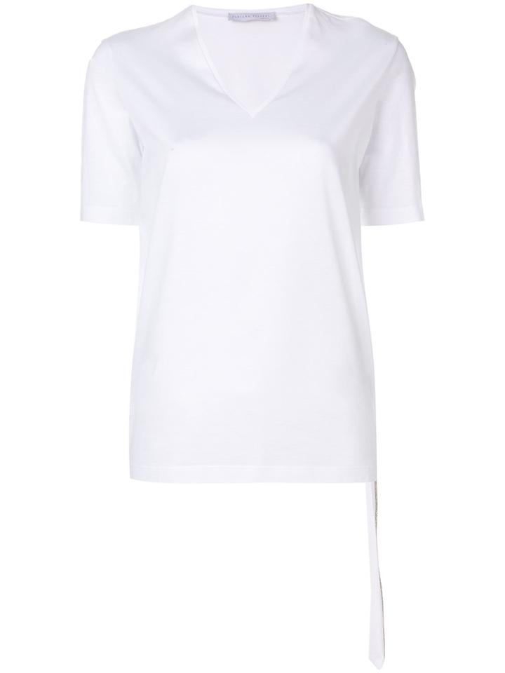 Fabiana Filippi Classic V-neck T-shirt - White