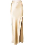 Long Side-slit Slit - Women - Silk - 2, Nude/neutrals, Silk, Nili Lotan