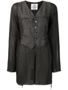 Jean Paul Gaultier Pre-owned 1990's Pinstriped Jacket - Black