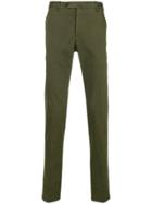 Pt01 Creased Slim-fit Trousers - Green
