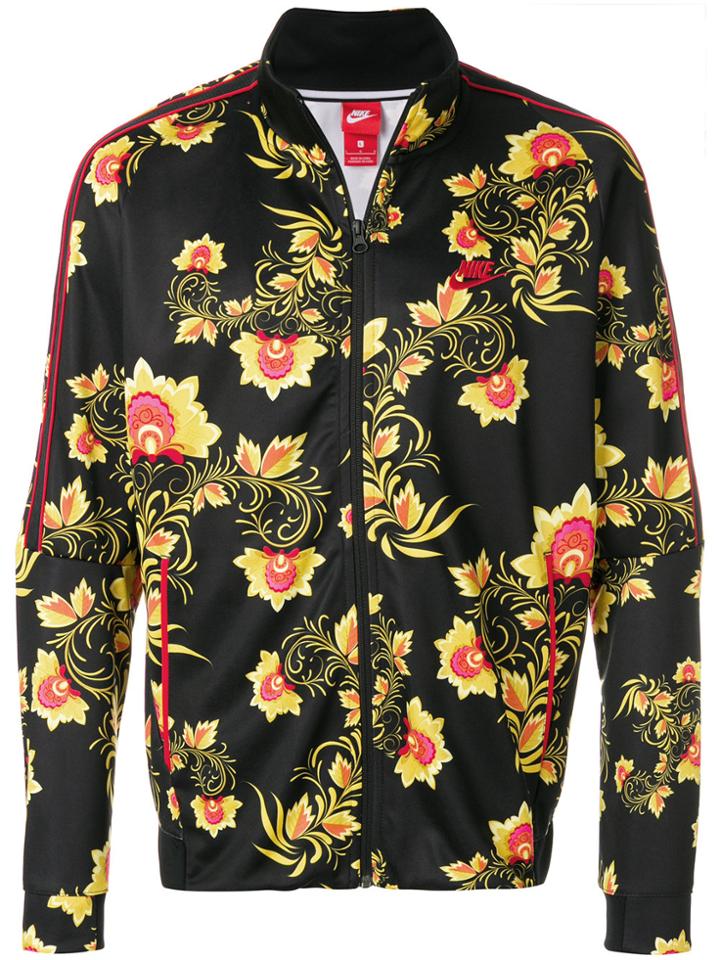 Nike Floral Track Jacket - Black