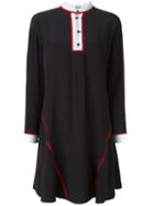 Kenzo Flared Shirt Dress, Women's, Size: 36, Black, Silk