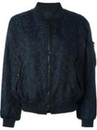 Diesel Black Gold Jacquard Bomber Jacket, Women's, Size: 40, Polyester/rayon/nylon