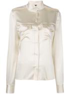 Tom Ford Satin Blouse - White