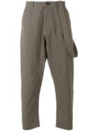 Isabel Benenato Dropped Crotch Trousers - Grey