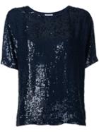 P.a.r.o.s.h. - Gughi Sequined Top - Women - Viscose - S, Black, Viscose
