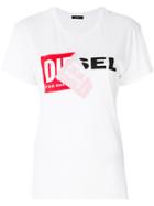 Diesel Foldover Patch T-shirt - White