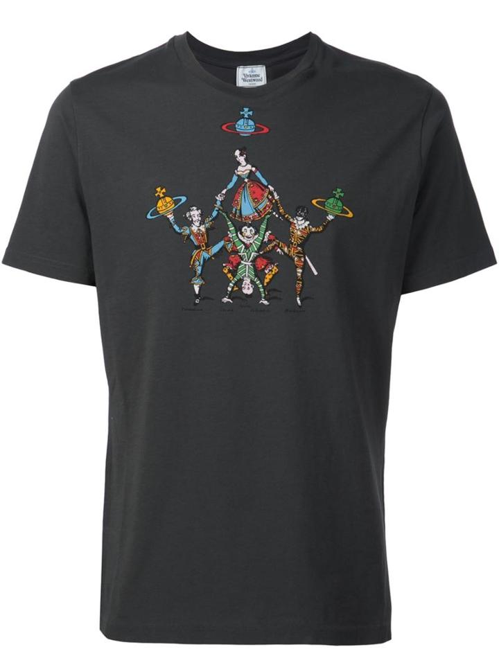 Vivienne Westwood Man 'carnival' T-shirt, Men's, Size: Small, Black, Cotton