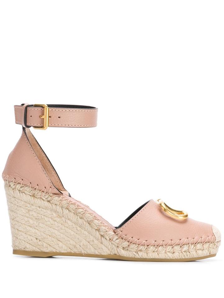 Valentino Valentino Garavani Vring Logo Espadrilles - Pink