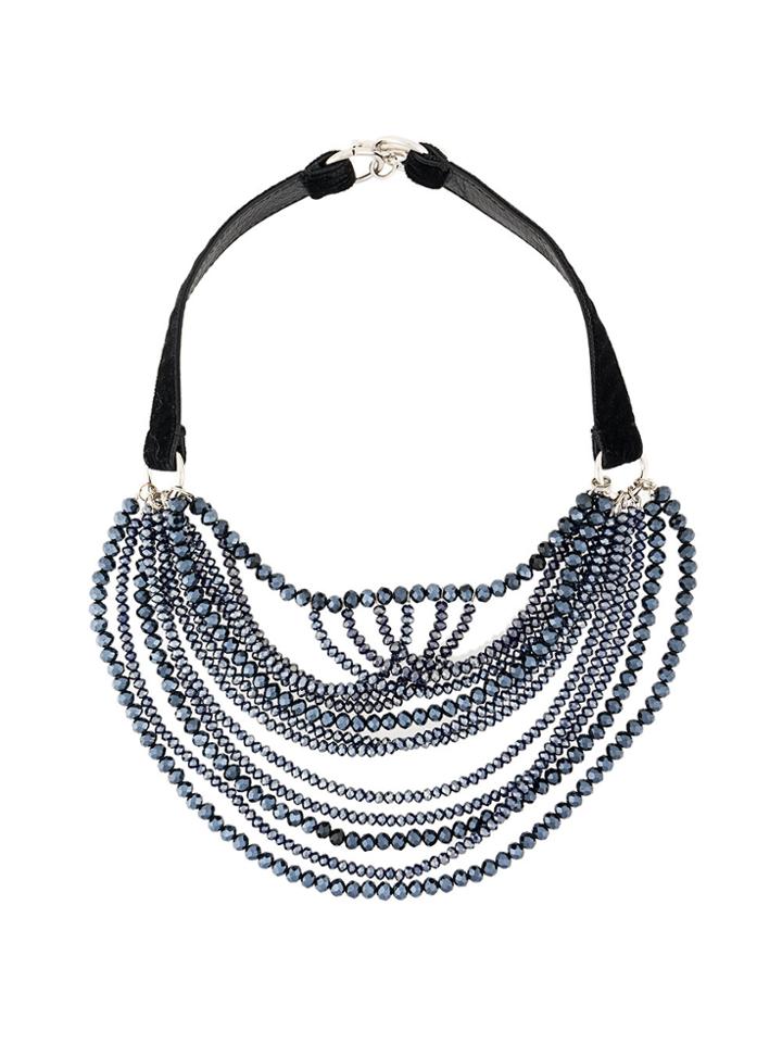 Fabiana Filippi Multi Strand Beaded Necklace - Blue