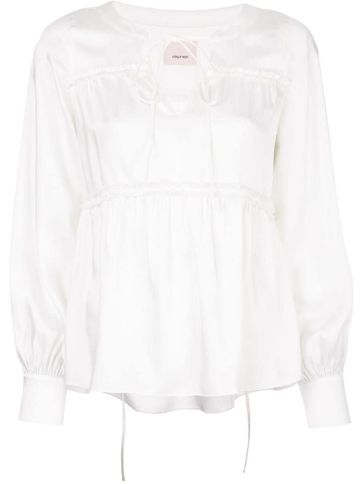 Cinq A Sept Joie Long-sleeve Top - White