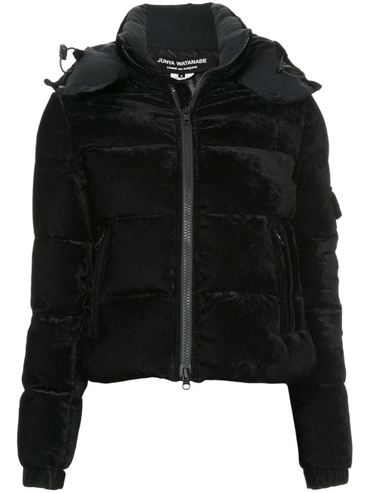 Junya Watanabe Comme Des Garçons Vintage Padded Velvet Jacket - Black