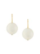 Aurelie Bidermann Cheyne Walk Oversize Pearl Earrings - Nude &