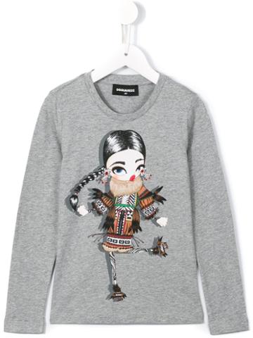 Dsquared2 Kids Diamanté Sweet Girl Top