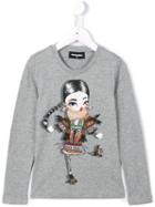 Dsquared2 Kids Diamanté Sweet Girl Top