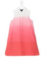 Ralph Lauren Kids - Degradé Buttoned Dress - Kids - Linen/flax - 4 Yrs, Pink/purple