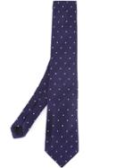 Gieves & Hawkes Dots Pattern Tie - Blue