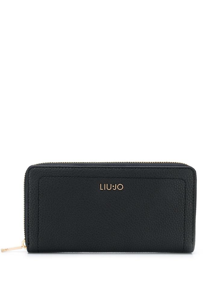 Liu Jo Textured Zip-around Wallet - Black