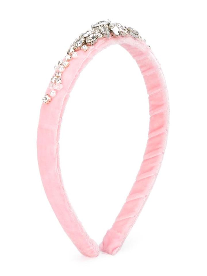 David Charles Kids Crystal Embellished Beaded Head Band, Girl's, Pink/purple