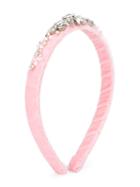 David Charles Kids Crystal Embellished Beaded Head Band, Girl's, Pink/purple
