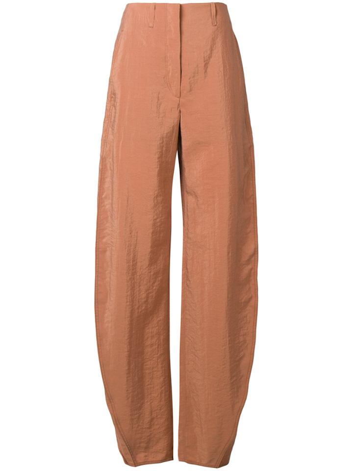 Lemaire Curved Seam Trousers - Brown