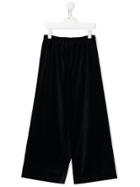 Il Gufo Velvet Capri Trousers - Black