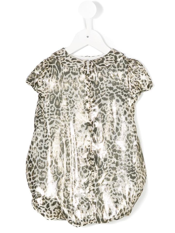 Roberto Cavalli Kids - Leopard Pattern Dress - Kids - Silk/polyester/viscose - 18 Mth, Nude/neutrals