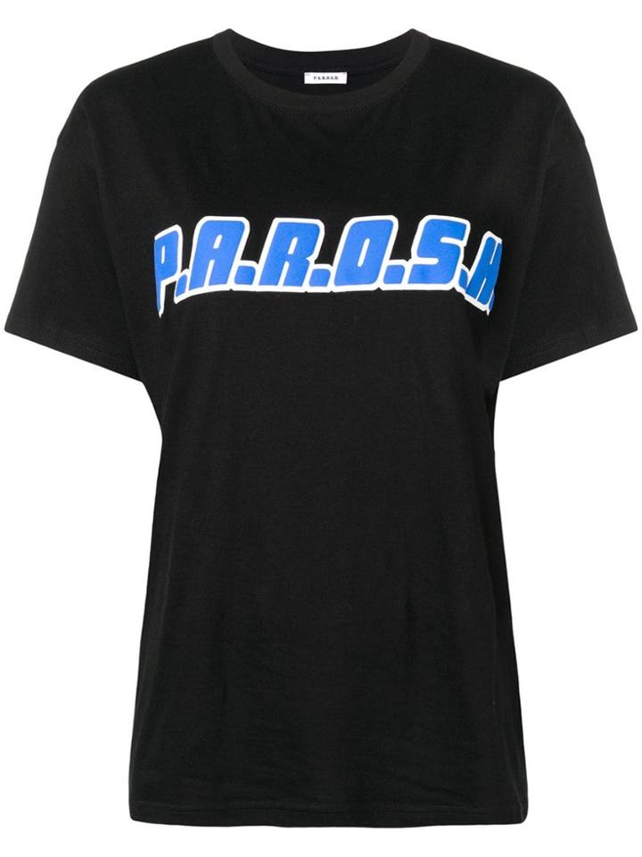 P.a.r.o.s.h. Logo Print T-shirt - Black