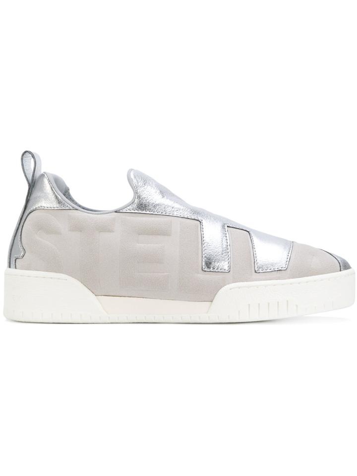 Stella Mccartney Embossed Sneakers - Metallic
