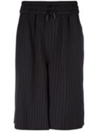 Off-white Striped Track Pants, Men's, Size: Small, Blue, Wool/cotton