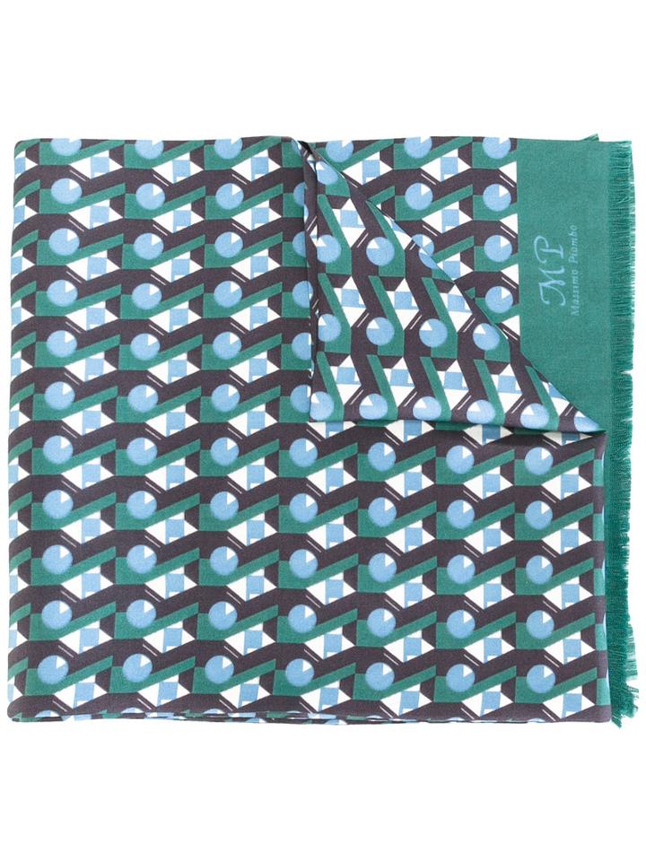 Mp Massimo Piombo - Printed Silk Scarf - Men - Silk - One Size, Silk