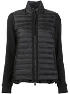 Moncler Padded Front Sweatshirt, Women's, Size: Xs, Black, Nylon/feather/goose Down/polyester
