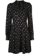 Marc Jacobs Polka Dot Shift Dress, Women's, Size: 2, Black, Silk/polyester