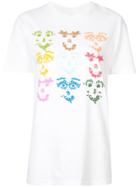 Rosie Assoulin Multicoloured Face Print T-shirt - White