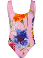 Natasha Zinko Floral Print Swimsuit - Pink