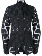 Masnada - Appliqué Sheer Jacket - Women - Cotton/polyester - 44, Black, Cotton/polyester