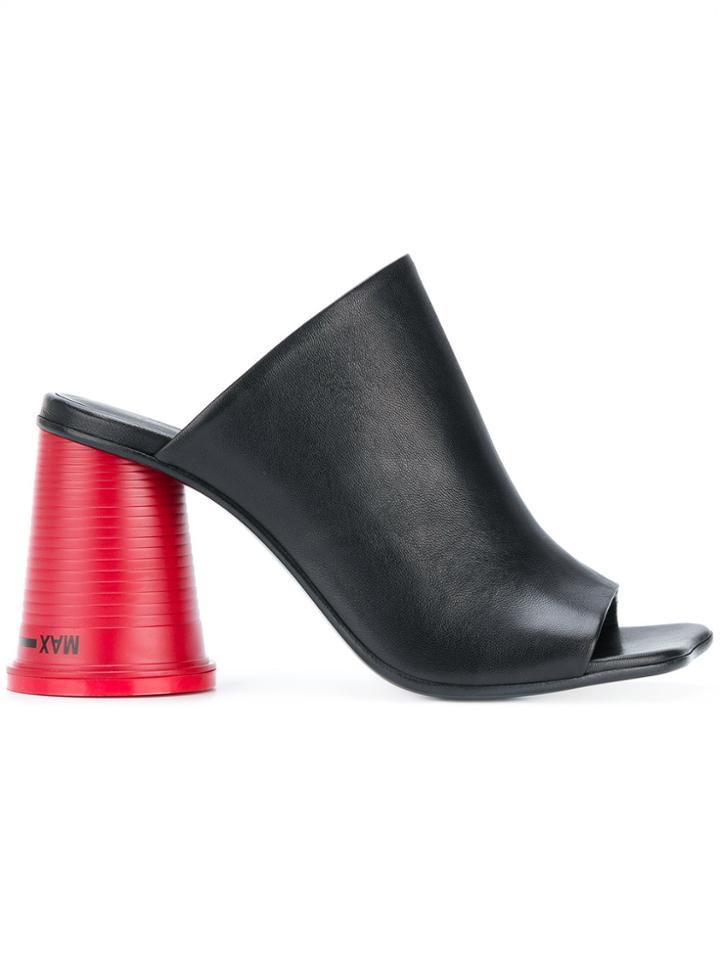 Mm6 Maison Margiela Plastic Cup Heel Mules - Black