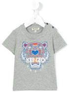 Kenzo Kids - Logo Print T-shirt - Kids - Cotton - 6 Mth, Grey