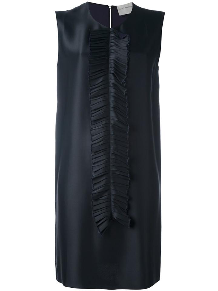 Maison Rabih Kayrouz Central Ruffled Design Dress - Black